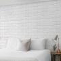 100pcs Ultimate 3D Wall Sticker Panels - DIY Self-Adhesive Foam Brick Wallpaper - Waterproof, Realistic Effect - Ideal For Living Room, Bathroom, Kitchen & Bedroom Decor - Easy Install, Durable