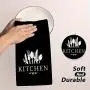 Soft & Absorbent 2pcs Microfiber Kitchen Towels - Spoon & Fork Design, Perfect for Drying Dishes & Hands - Ideal for Holiday Decor & Everyday Use