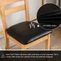 4/6 Stück wasserdichte PU-Stoff-Couchtuch für Dining Chairs – Abnehmbare gepolsterte Sitzkissenhülle für Esszimmer, Hotel, Küche und Wohnraum Dekoration, Oster Dekoration