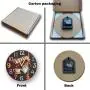 [Whimsical Gnome Coffee Clock] Whimsical 1pc Gnome Coffee Time Fiberboard Silent Round Wall Clock - Cozy Decor for Morning Coffee Breaks & Family Gatherings - AA Battery Operated (Not Included)