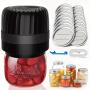 Mason Jar Vacuum Sealer Kit - 16 Jar Lids Included, for Wide-Mouth & Regular-Mouth Mason Jars, Food Saver Vacuum Canning Sealer Machine for Home Preservation