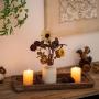 [Rustic Farmhouse] Rustic Farmhouse Wooden Tray - 15.6" Rectangle - Decorative Tray for Dining, Coffee, Kitchen, and Fireplace