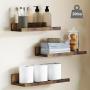6pcs Floating Shelves, 6 Different Size, Wall Mounted Shelves For Home Decor, Meet Your Different Storage Needs And Help You Save Space, Shelves For Living Room, Bedroom, Bathroom, Kitchen (Brown), Valentine'S Day Decor