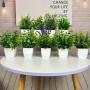 Ensemble de 9 Plantes Artificielles en Pot, Mini Pots Plastiques Blancs pour Décoration, Plantes Vertes Faux pour Maison, Bureau, Salle de Bain, Bibliothèque et Bureau Décoration Intérieure, Décor Printanier Été. Ensemble de 9 Plantes Artificielles en Pot, Mini Pots Plastiques Blancs pour Décoration, Plantes Vertes Faux pour Maison, Bureau, Salle de Bain, Bibliothèque et Bureau Décoration Intérieure, Décor Printanier Été.