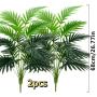 [High-End Giant] Giant Simulation Plants - 2 Bundles, 18 Large Leaves, High-End - Indoor & Outdoor Decoration for Thanksgiving, Weddings, Hotels, Gardens