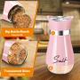 Ensemble de dosettes à sel et poivre rose de 4 oz avec support, décoration et accessoires de cuisine, design rechargeable, articles ménagers mignons pour un cadeau de fête des mères ou d'une maison neuve. Ensemble de dosettes à sel et poivre rose de 4 oz avec support, décoration et accessoires de cuisine, design rechargeable, articles ménagers mignons pour un cadeau de fête des mères ou d'une maison neuve.