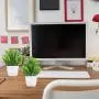 [Artificial Plants in White Pot] 8 Pack Small Artificial Plants - Fake Plants Potted in White Pot for Home Office Bedroom Desk Bathroom Shelf Farmhouse Decoration
