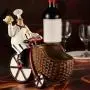 Chic Chef-Themed Bicycle Wine Rack - Resin Art & Craft for Home Bar and Kitchen Decor, Perfect for Room Decor Chic Chef-Themed Bicycle Wine Rack - Resin Art & Craft for Home Bar and Kitchen Decor, Perfect for Room Decor