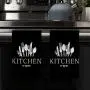 Soft & Absorbent 2pcs Microfiber Kitchen Towels - Spoon & Fork Design, Perfect for Drying Dishes & Hands - Ideal for Holiday Decor & Everyday Use