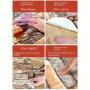 27.5"x16.4' Waterproof Brick & Rock Pattern Wallpaper - Peel & Stick Contact Paper for Living Room, Kitchen, Bedroom Decor, Easy Apply PVC Roll