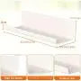 4er Floating Shelves – Wandregale – Dekoratives Kunststoff Regal für Wohnzimmer, Schlafzimmer, Badezimmer, Küche, Home Office, Waschküche, Weihnachten, Halloween – In 4 Farben erhältlich