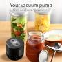 [Vacuum Sealer] Automatic Electric Mason Jar Vacuum Sealer 1pc | One-Touch Operation, Leak-Proof Seal, Portable Food Saver For Regular And Wide-Mouth Canning Jar, Freezer Dried Food Storage, Kitchen Tools