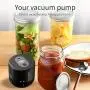 [Vacuum Sealer] Automatic Electric Mason Jar Vacuum Sealer 1pc | One-Touch Operation, Leak-Proof Seal, Portable Food Saver For Regular And Wide-Mouth Canning Jar, Freezer Dried Food Storage, Kitchen Tools