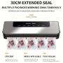Vacuum Sealer Machine With 30 Free Bags, Compact-Fast Food Bag Sealer Kitchen Gadgets, Dry & Moist Modes, 65KPa Powerful Suction Air Sealing System, Suitable For Home Kitchen Restaurant Food Storage, For Mother'S Day Gifts
