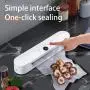 1pc Portable Automatic Vacuum Sealing Machine, 110-130V, American Standard Plug, Food Packaging Machine, Suitable for Automatic Sealing Of Dry And Humid Food, Snacks, Food Sealing Small Freshness Preservation Machine, Ideal Kitchen Organizer And Gift