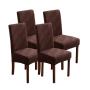 4/6pcs Waterproof Chair Covers for Dining Room, Stretch Jacquard Dining Chair Slipcovers Removable Washable Chair Protector for Kitchen, Hotel, Restaurant