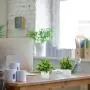 [Artificial Plants in White Pot] 8 Pack Small Artificial Plants - Fake Plants Potted in White Pot for Home Office Bedroom Desk Bathroom Shelf Farmhouse Decoration