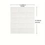 100pcs DIY 3D Wall Sticker Wallpaper Wall Panel with Knife Foam Soft Brick Self Adhesive Waterproof Room Home Living Room Bahtroom Kitchen Bedding Room Decoration