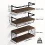 Superlele 3+1 Tier Wall Mounted Bathroom Shelves Over Toilet, Rustic Wood Floating Shelves with Metal Frame And Towel Bar for Bathroom, Kitchen, Bedroom, Living Room (Dark Brown) Superlele 3+1 Tier Wall Mounted Bathroom Shelves Over Toilet, Rustic Wood Floating Shelves with Metal Frame And Towel Bar for Bathroom, Kitchen, Bedroom, Living Room (Dark Brown)