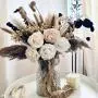 Bouquet de fleurs artificielles 67pcs - Composition de roses pour la décoration intérieure, mariage, cadeau de Saint-Valentin, décoration d'Halloween, Noël, Thanksgiving Bouquet de fleurs artificielles 67pcs - Composition de roses pour la décoration intérieure, mariage, cadeau de Saint-Valentin, décoration d'Halloween, Noël, Thanksgiving