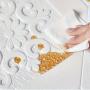 [3D Wall Tile Sticker] 50pcs/100pcs/200pcs 3D Wall Tile Sticker - Foam Self-Adhesive Anti-Collision Wallpaper - Waterproof Moisture-Proof Ceiling Sticker, Easy To Stick And Peel, Easy To Clean And Free Cutting, For Kitchen Living Room Bathroom Corridor