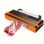 AGASHE Automatic Vacuum Sealer Machine - Home Kitchen Food Preservation, 12.6" Wide Bags, Dry & Wet Modes, with Roll Chute and Cutting Knife