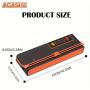 AGASHE Automatic Vacuum Sealer Machine - Home Kitchen Food Preservation, 12.6" Wide Bags, Dry & Wet Modes, with Roll Chute and Cutting Knife