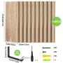 Light Carbonized Black 10pcs Floating Shelves for Wall - Durable Wall Shelves for Bedroom, Kitchen, Bathroom Decor, Book Shelves for Living Room