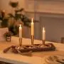 Rustikale Holztischplatte - 15,6 Zoll Rechteck - Dekorativer Tablett für Esszimmer, Kaffeetisch, Küche und Kamin