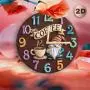 [Whimsical Gnome Coffee Clock] Whimsical 1pc Gnome Coffee Time Fiberboard Silent Round Wall Clock - Cozy Decor for Morning Coffee Breaks & Family Gatherings - AA Battery Operated (Not Included)