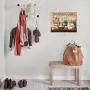 Holz-Rahmen Leinwanddruck Rustikal Farmhaus Küchen Wandkunst – Tierdesign für Wohnzimmer & Esszimmer Dekor – Perfekt für Raumdekoration
