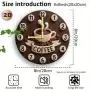 Horloge Murale en Bois Éternel – Design Tasse à Café 3D, Décoration Murale en Bois Rond, Style Cuisine pour les Amoureux du Café, Matin Relaxant, Fonctionne au Mouvement (Non Inclus) Horloge Murale en Bois Éternel – Design Tasse à Café 3D, Décoration Murale en Bois Rond, Style Cuisine pour les Amoureux du Café, Matin Relaxant, Fonctionne au Mouvement (Non Inclus)