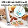 Handheld Vacuum Sealer Machine Portable USB Type-C Charging Cordless 2-in-1 Automatic Food Vacuum Saver Sealer And Vacuum Sealer Bags With Sealing Bags For Food Storage And Preservation