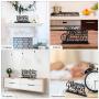 4pcs Inspirational Table Decorations Wooden Christian Faith Bible Verse Centerpieces Black Motivational Prayer Room Blessed Signs for Home Office Living Room Kitchen Farmhouse Art Decor