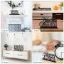 4pcs Inspirational Table Decorations Wooden Christian Faith Bible Verse Centerpieces Black Motivational Prayer Room Blessed Signs for Home Office Living Room Kitchen Farmhouse Art Decor