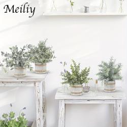 4pcs Mini Retro Artificial Green Plants, Decorative Potted Simulation Plants for Indoor Home, Office, Bedroom, Bathroom Multi-scene Ornament, Boho Housewarming Gifts, Home Aesthetic Decoration, Graduation Season Party Decor