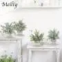 4pcs Mini Retro Artificial Green Plants, Decorative Potted Simulation Plants for Indoor Home, Office, Bedroom, Bathroom Multi-scene Ornament, Boho Housewarming Gifts, Home Aesthetic Decoration, Graduation Season Party Decor