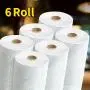 6 Rolls Thick 3D Vinyl Adhesive Wallpaper - Waterproof, Heat Insulating, Easy Peel & Stick for Ceilings and Walls, 110.24