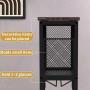 1pc 11 Bottle Wine Bakers Rack, 5 Tier Freestanding Wine Rack With Hanging Wine Glass Holder And Storage Shelves, Wine Storage Home Bar For Liquor And Wine Storagefor Kitchen, Dining Room, Valentine Home Decor Gifts, Utility Racks