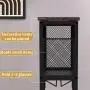 1pc 11 Bottle Wine Bakers Rack, 5 Tier Freestanding Wine Rack With Hanging Wine Glass Holder And Storage Shelves, Wine Storage Home Bar For Liquor And Wine Storagefor Kitchen, Dining Room, Valentine Home Decor Gifts, Utility Racks