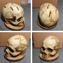 [Skull Knife Block Decor] 15cm/5.9in Resin Skull Knife Block - Indoor/Outdoor Use, No Electricity Required - Perfect for Home or Office Decor