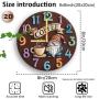 [Whimsical Gnome Coffee Clock] Whimsical 1pc Gnome Coffee Time Fiberboard Silent Round Wall Clock - Cozy Decor for Morning Coffee Breaks & Family Gatherings - AA Battery Operated (Not Included)