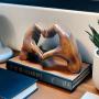 Heartfelt Love Sculpture - Exquisite Handcrafted Resin Figurine with Intricate Details - Perfect Decorative Accent for Home, Office, Shelf, Tabletop, Mother's Day, New Year, Easter Party, Holiday Gift, and Romantic Occasions