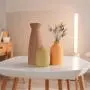 3er Set aus Keramikvasen