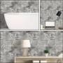 100pcs Ultimate 3D Wall Sticker Panels - DIY Self-Adhesive Foam Brick Wallpaper - Waterproof, Realistic Effect - Ideal For Living Room, Bathroom, Kitchen & Bedroom Decor - Easy Install, Durable