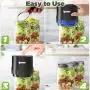 10 Flat Lids, 6 Covers - IPOW Rechargeable Mason Jar Vacuum Sealer Kit for Wide-Mouth & Regular-Mouth Jars with Great Seal