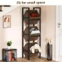 [Rustic Wood Basket Stand] 3-Tier Rustic Wood Basket Stand - Sturdy Black Metal Frame Storage Tower - Versatile for Kitchen, Bathroom, Living Room