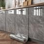 1pc Glossy Marble Waterproof Wall & Table Stickers - Heat & Oil Resistant, Self-Adhesive, Perfect For Upgrading Kitchen Cabinets, Bathroom Walls, Countertops, And Furniture. Peel & Stick Design For Quick, DIY-Friendly Home Decor!