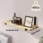 Light Carbonized Black 10pcs Floating Shelves for Wall - Durable Wall Shelves for Bedroom, Kitchen, Bathroom Decor, Book Shelves for Living Room Light Carbonized Black 10pcs Floating Shelves for Wall - Durable Wall Shelves for Bedroom, Kitchen, Bathroom Decor, Book Shelves for Living Room
