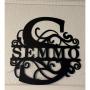 Reusable Metal Custom Name Sign Wall Art Deco - Graphic Alphabet Personalized Surname Plaque with Self-Adhesive Matte Finish, Ideal for Housewarming, Wedding Gifts & Christmas Decor